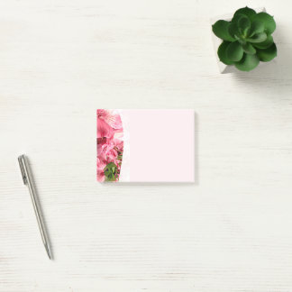 Bloco De Notas Pretty Pink Flower  Post-It Notes