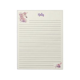 Bloco De Notas Pretty Ponies and Petals Horse Notepad