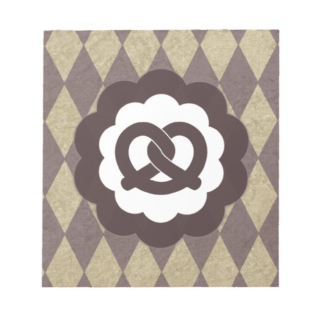 Bloco De Notas pretzel vintage (Frente)