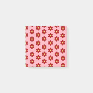 Bloco De Notas Primavera de Verão, cor-de-rosa e vermelho, com ve