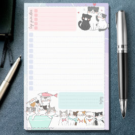 Bloco De Notas Principais Prioridades da Lista de Tarefas Colorid