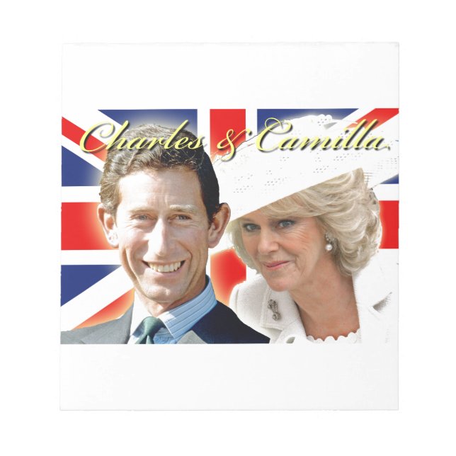 Bloco De Notas Príncipe Carlos & HRH Duquesa Cornwall (Frente)