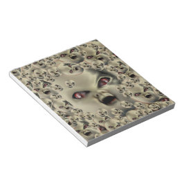 Bloco De Notas produtos assustadores de rosto de boneca arte somb