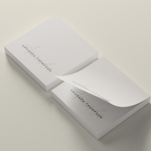 Bloco De Notas Professional Elegant Modern Personalizado Com Nome