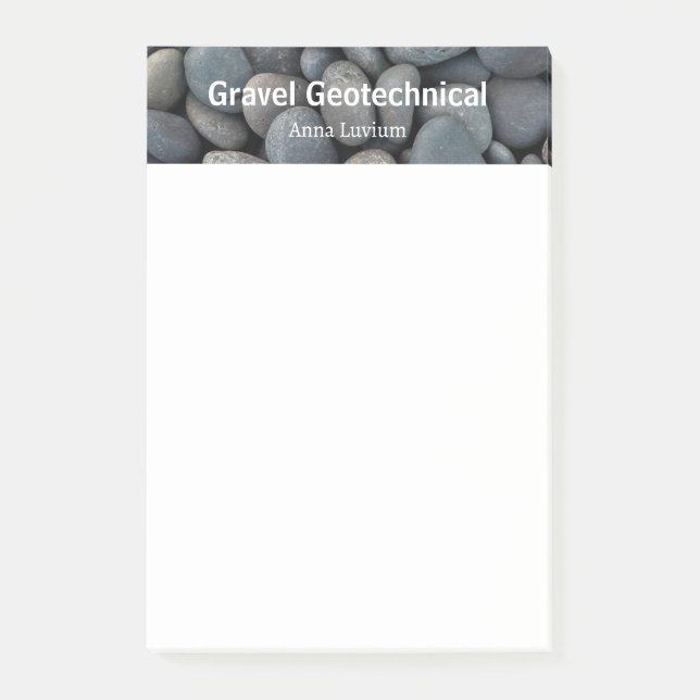 Bloco De Notas Professional Geologic Consulting Gravel (Frente)