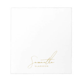 Bloco De Notas Professional Handwritten Gold Script Typography