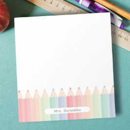 Bloco De Notas Professor Bastante Personalizado Arco-Íris