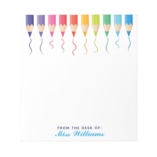 Bloco De Notas Professor de Arte Personalizada Bonita Arco Arco-Í (Frente)