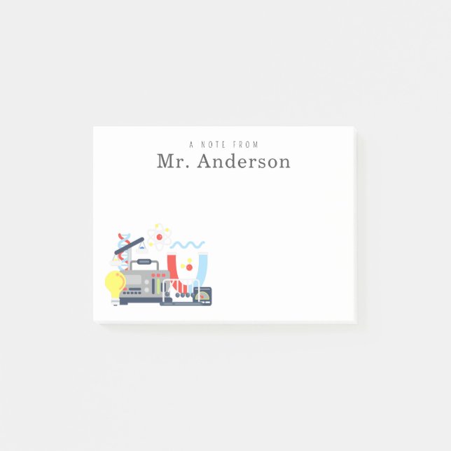 Bloco De Notas Professor de Ciências Física (Frente)