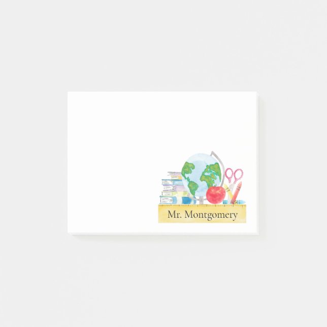 Bloco De Notas Professor de Geografia de História (Frente)