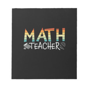 Bloco De Notas Professor de Matemática