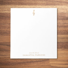 Bloco De Notas Professor de Música Elegante Simples e Limpo, Dour