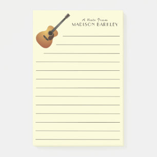 Bloco De Notas Professor de Música Musical de Violão Acústico