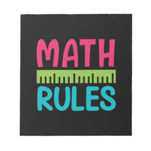 Bloco De Notas Professor de presentes Normas matemáticas