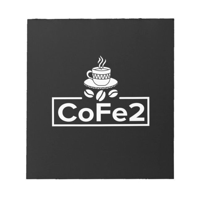 Bloco De Notas Professor de Química Café Lover (Frente)