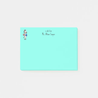 Bloco De Notas Professor de Zebra Fofo