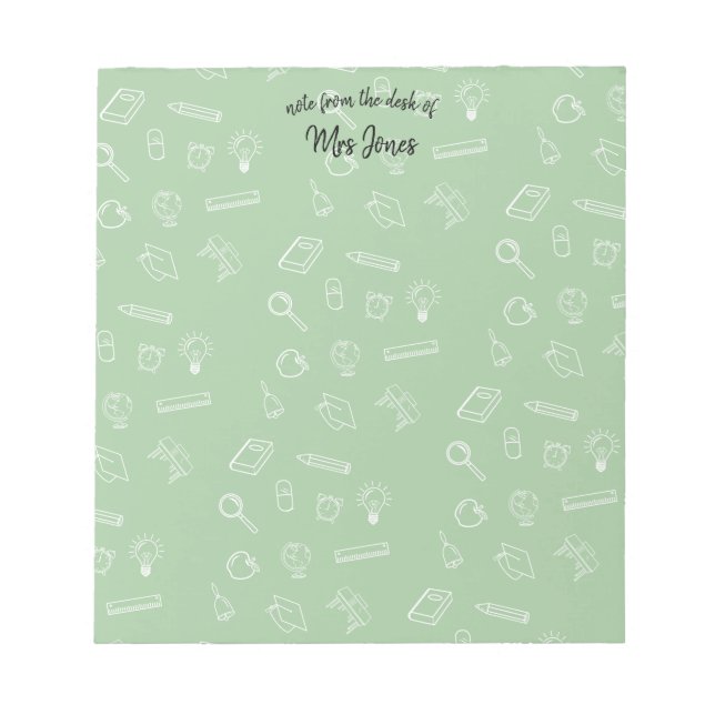 Bloco De Notas Professor Personalizado (Frente)