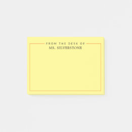 Bloco De Notas Professor Personalizado Da Mesa De