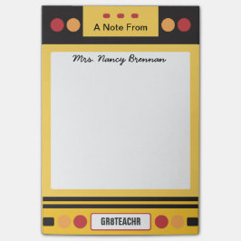 Bloco De Notas Professor Personalizado de Barramento Escolar