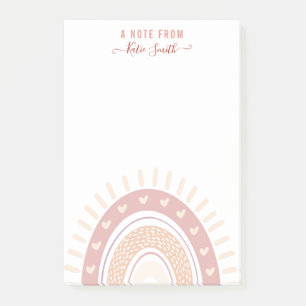 Bloco De Notas Professor Personalizado de Caligrafia Arco-Íris