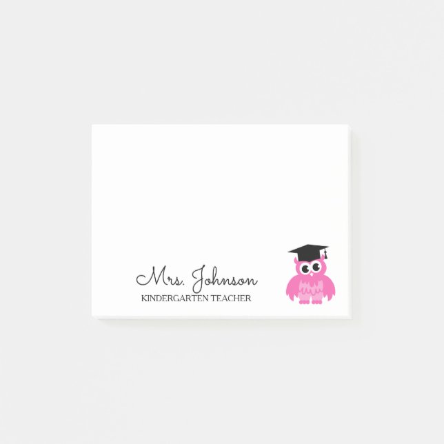Bloco De Notas Professora de jardim de infância personalizada cor (Frente)
