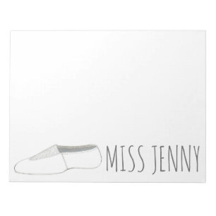 Bloco De Notas Professora Personalizada Acro Tumbling Dance Gym