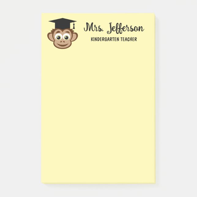 Bloco De Notas Professora personalizada de jardim de infância mac (Frente)
