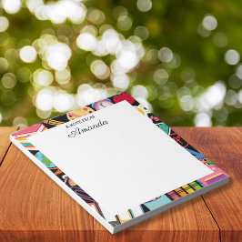 Bloco De Notas Professora Personalizada de Suprimentos Escolares 