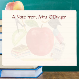 Bloco De Notas Professores notam o painel de apreciação dos profe