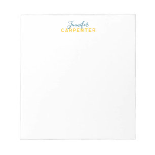 Bloco De Notas Profissional elegante moderno minimalista simples