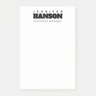 Bloco De Notas Profissional elegante moderno minimalista simples