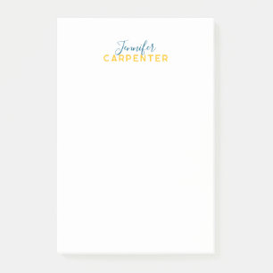 Bloco De Notas Profissional elegante moderno minimalista simples