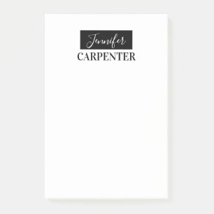 Bloco De Notas Profissional elegante moderno minimalista simples
