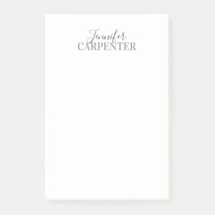 Bloco De Notas Profissional elegante moderno minimalista simples