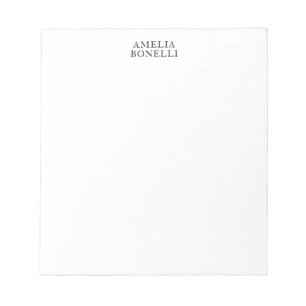 Bloco De Notas Profissional Minimalista Clássico Simples Adiciona