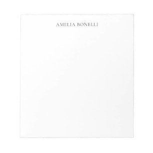 Bloco De Notas Profissional Minimalista Clássico Simples Adiciona