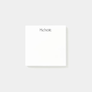 Bloco De Notas Profissional Minimalista Moderno Simples Nome Próp