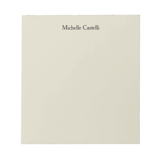 Bloco De Notas Profissional Único Clássico Simples (Frente)