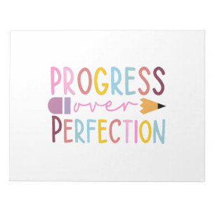 Bloco De Notas Progresso Da Arte De Perfeição