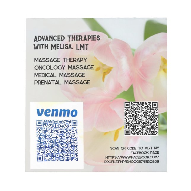 Bloco De Notas Promoção de Terapias Avançadas com Melisa (Frente)