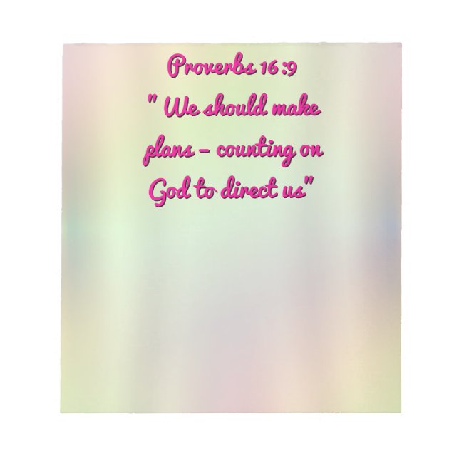 Bloco De Notas proverbs (Frente)