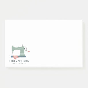 Bloco De Notas PSTEL BLUSH AQUA GREEN PINK SEwing MACHINE TAILER