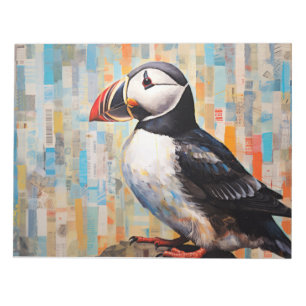 Bloco De Notas Puffin Animal Art Decor Paint