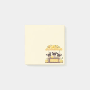 Bloco De Notas Pug Dogs Lemonade Stand