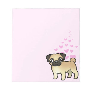 Bloco De Notas Pug Love