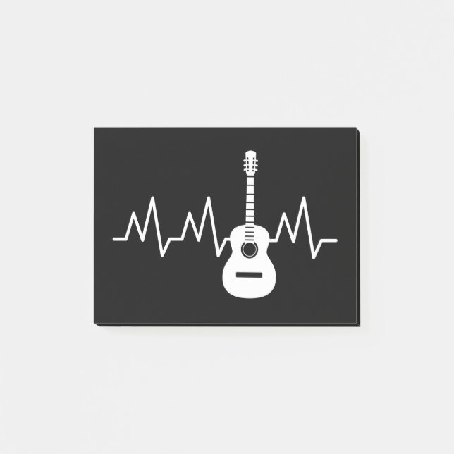 Bloco De Notas Pulsação de Guitarra Acústica (Frente)