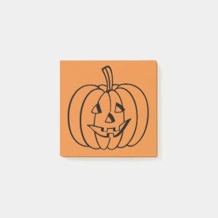 Bloco De Notas Pumpkin de Jack-O-Lanterna do Dia das Bruxas Laran