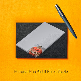 Bloco De Notas Pumpkin Grin