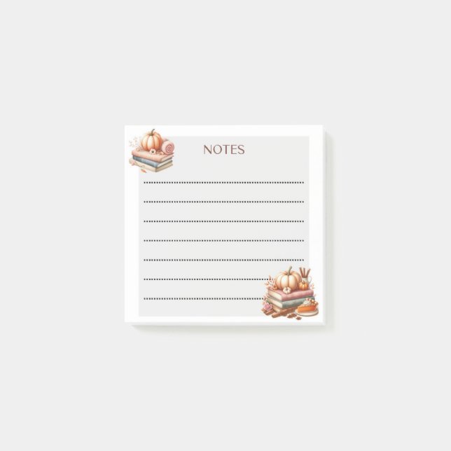 Bloco De Notas Pumpkin & Pages (Frente)