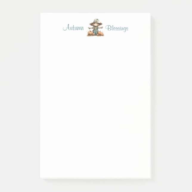 Bloco De Notas Pumpkin Patch Escarmedrow 4x6 Notas de Posto (Frente)